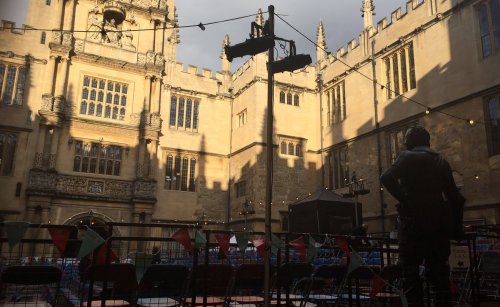 Outdoor Staging at the wonderful Bodleian Library Oxford